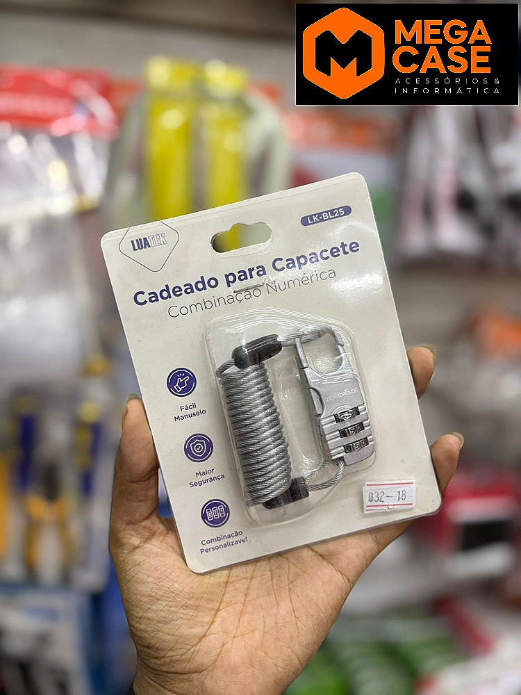 Cadeado para Capacete LUATEK LK-BL25