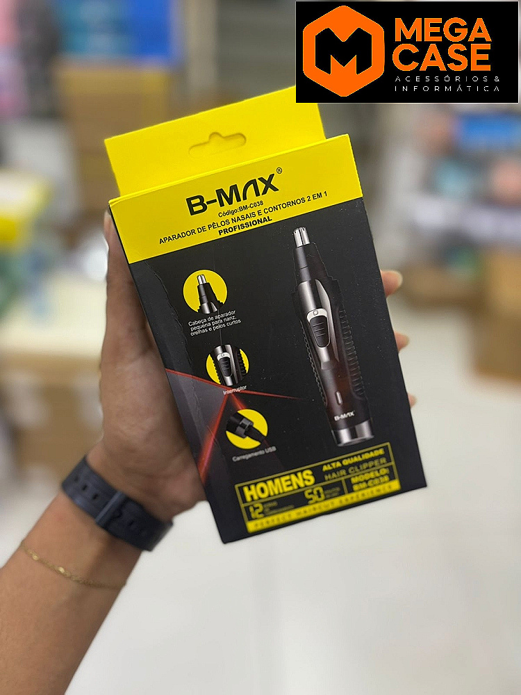 Aparador de Pelos Nasais e Contornos B-Max BM-C038