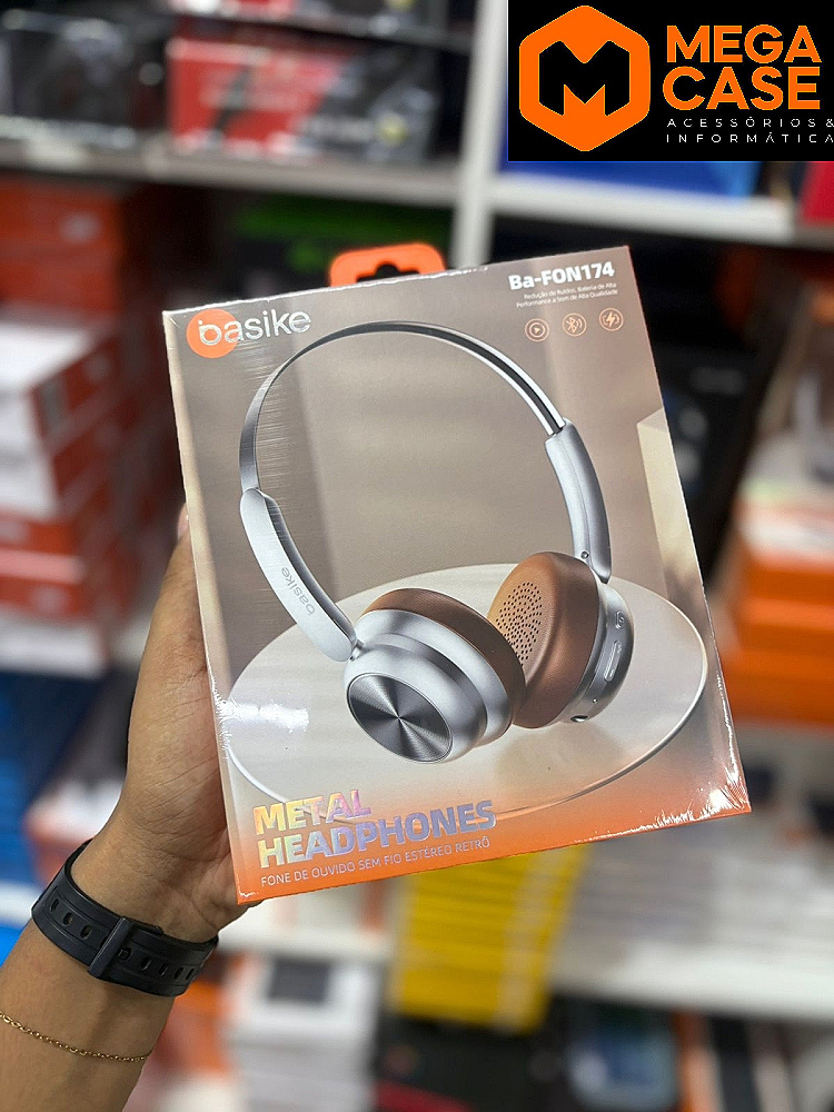 Fone de Ouvido Headphone Sem Fio Basike Ba-F0N174