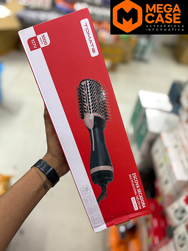 Escova Secadora 1000W Tomate MT-3309