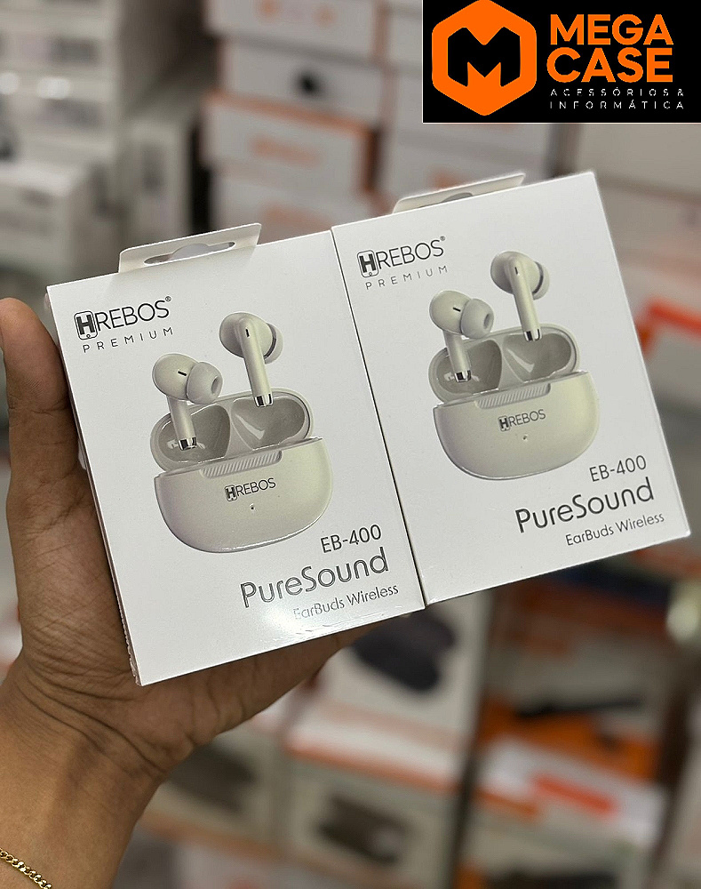 Fone Bluetooth TWS Hrebos EB-400