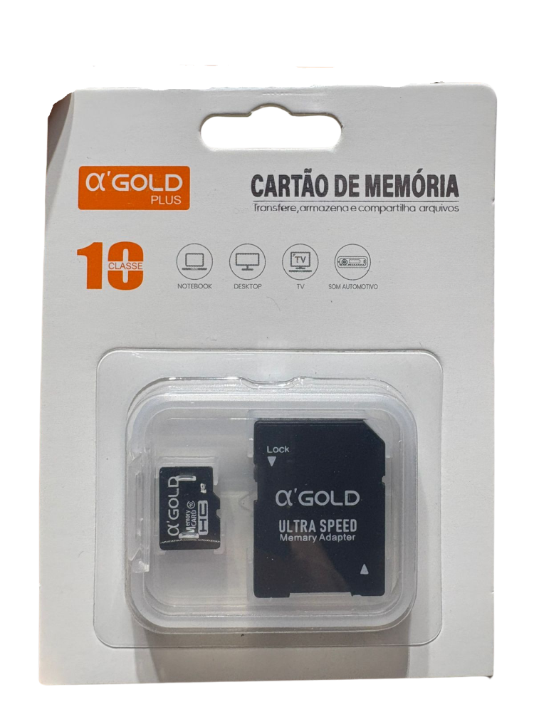 Cartão de Memória com Adaptador SD α’GOLD