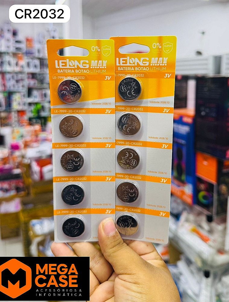 Bateria Botao Lithium 3V 5pcs Lelong Max LE-7999-20-CR2032