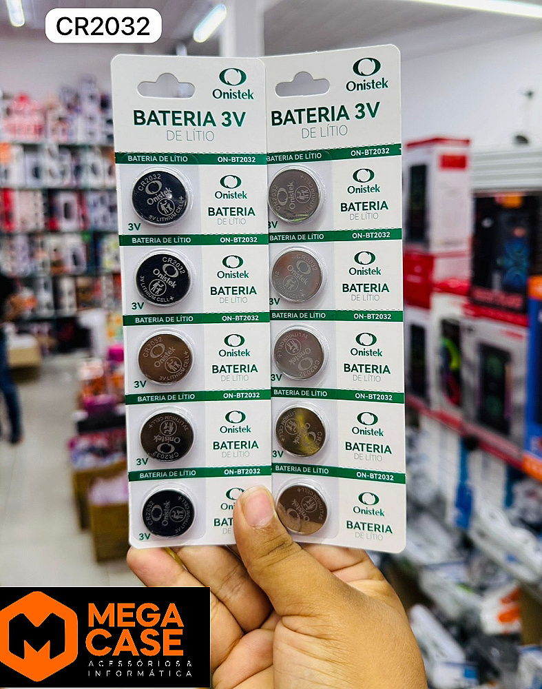Bateria de Lítio ON-BT2032 3V 5pcs Onistek CR2032