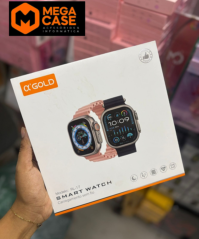 Relogio Digital SmartWatch RL-18 Α'Gold RL-17