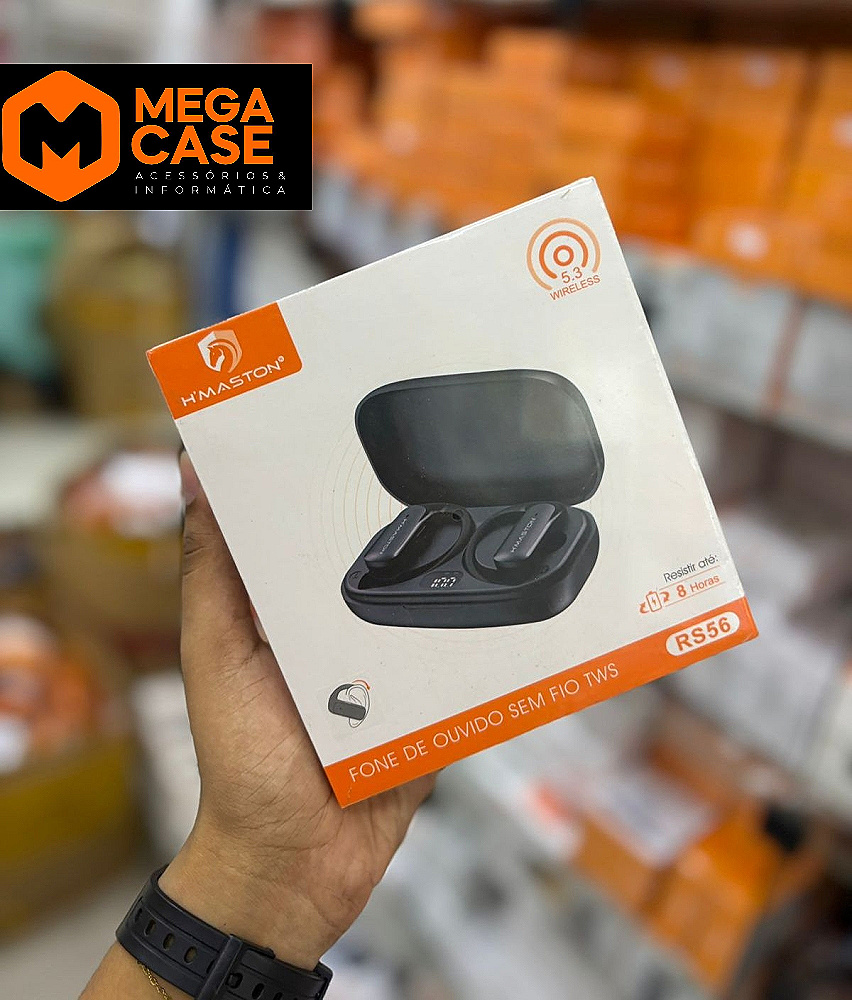 Fone de Ouvido Sem Fio TWS H'maston RS56