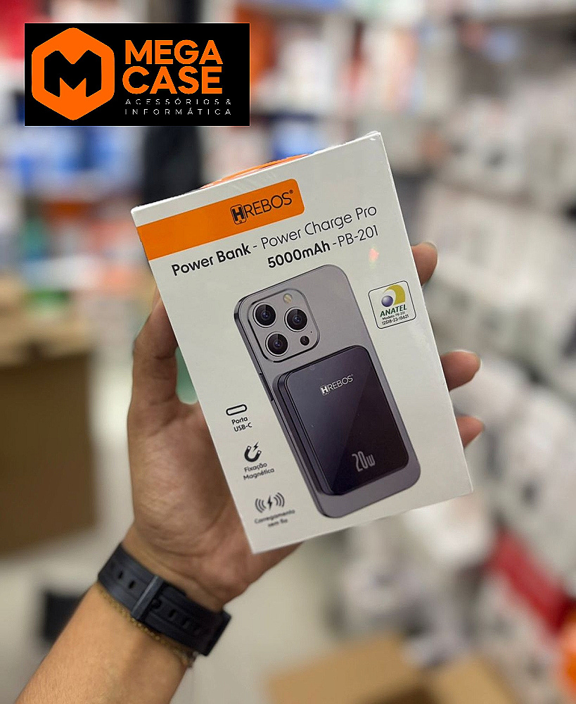 Bateria Portátil Power Bank 20W Hrebos PB-201