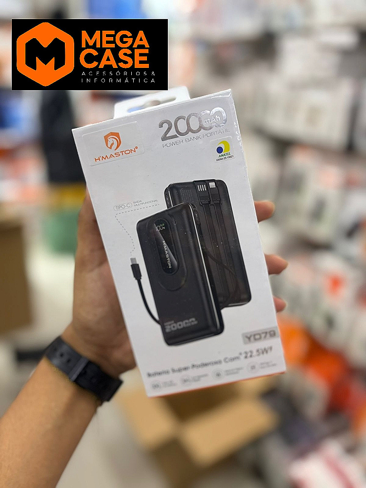 Bateria Portatil Power Bank 22.5W H'maston YD79