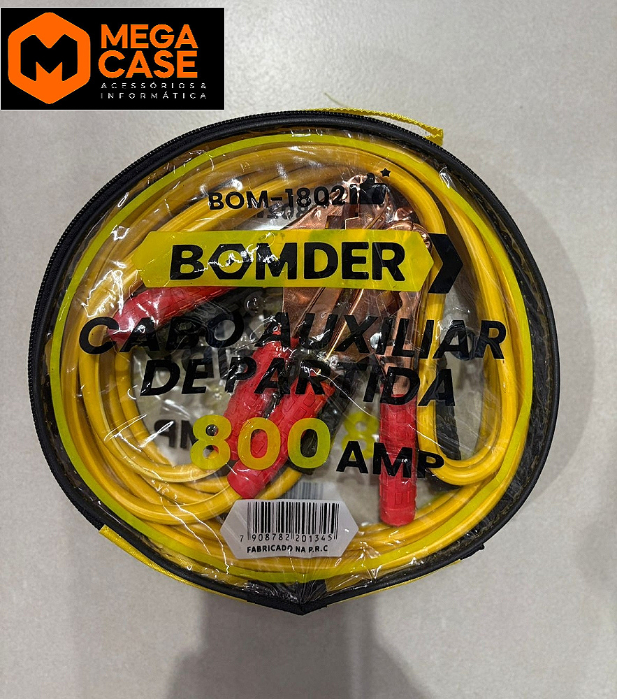 Cabo auxiliar de Partida de carro Chupeta 800 amp bom-1802
