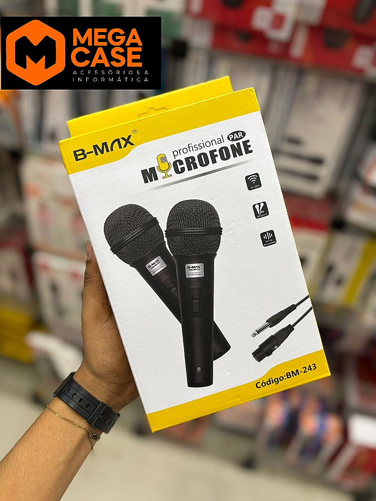 Microfone com fio profissional B-MAX BM-243