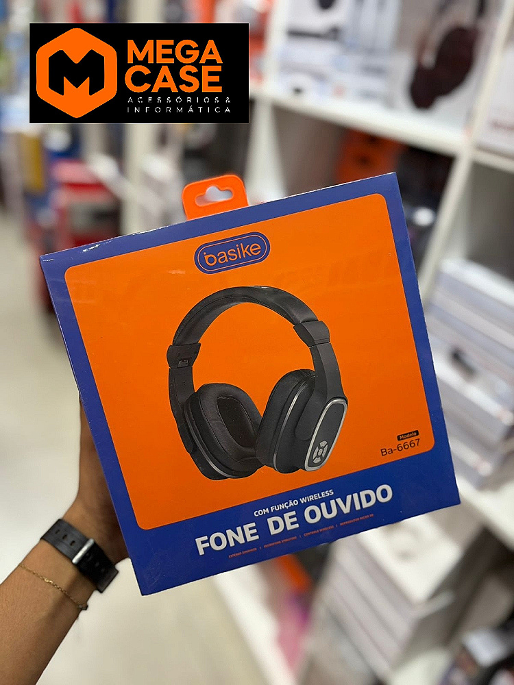 Headphone Bluetooth Basike Ouvido Ba-6667
