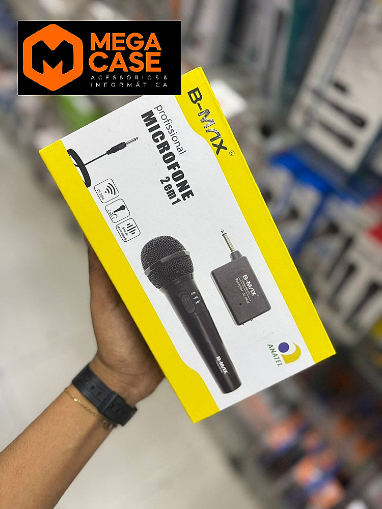 Microfone sem fio B-max Profissional