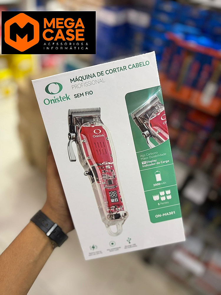 Maquina Cortar Cabelo Pro Onistek ON-MA301