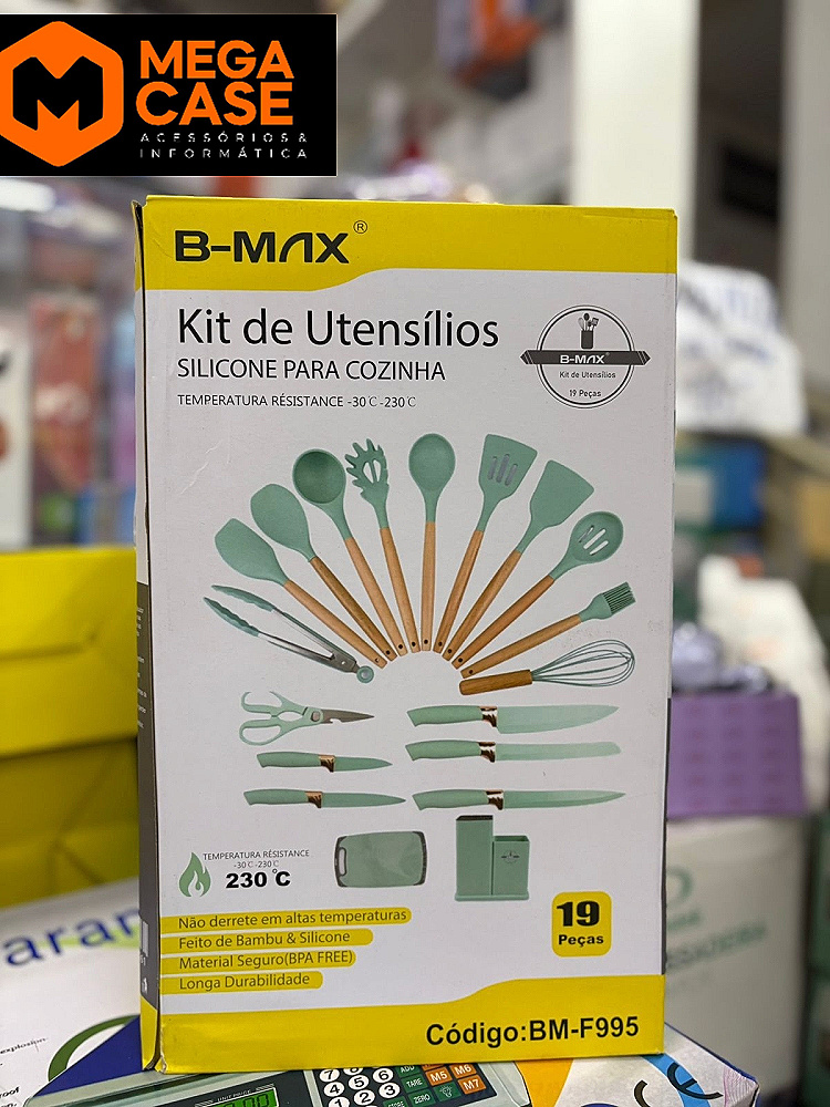 Kit De Utensilios De Cozinha B-max Silicone Max BM-F995