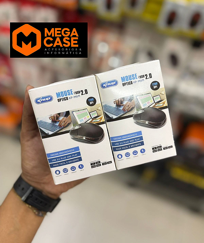 Mouse Com Fio Knup Optico KP-M611