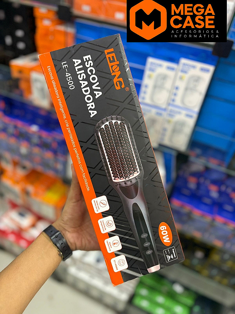 Escova alisadora 60W Lelong LE-4500