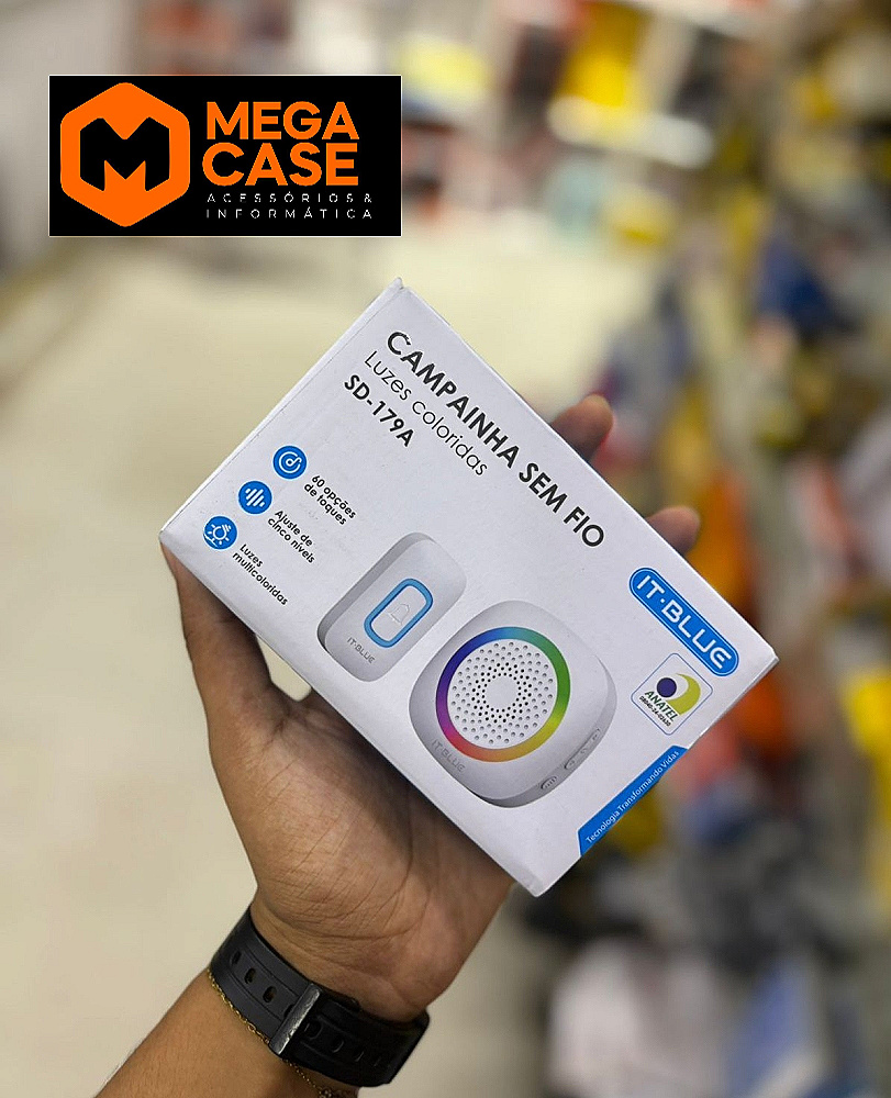 Campainha com Sensor de presenca IT-Blue SD-179A