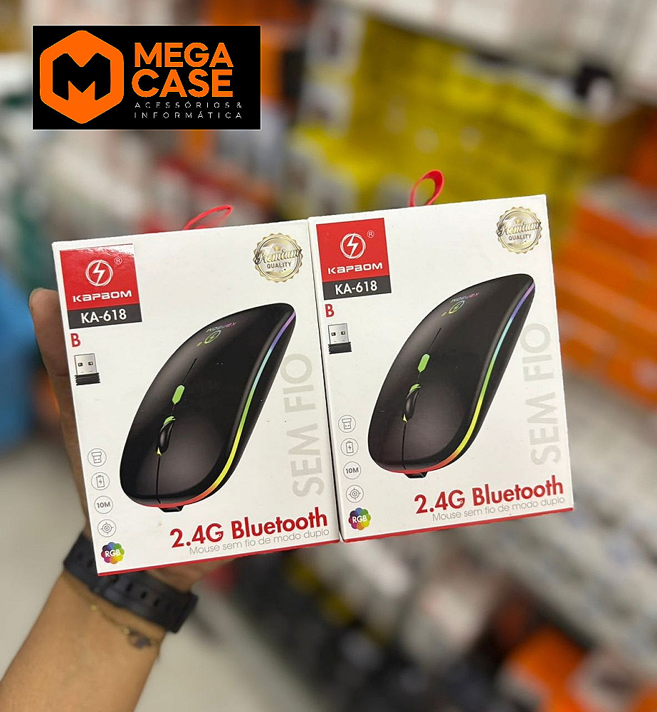 Mouse Sem Fio Kapbom Ka-618 Premium