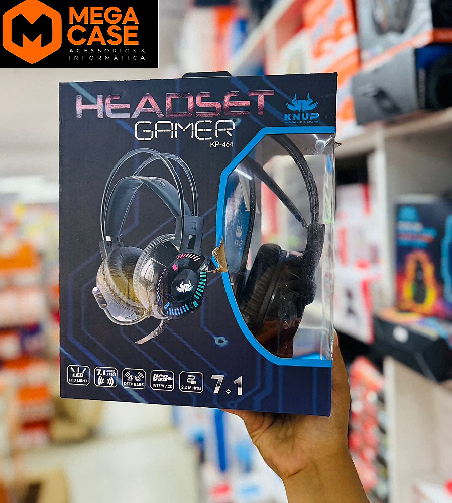 fone de ouvido headset knup gamer kp-464