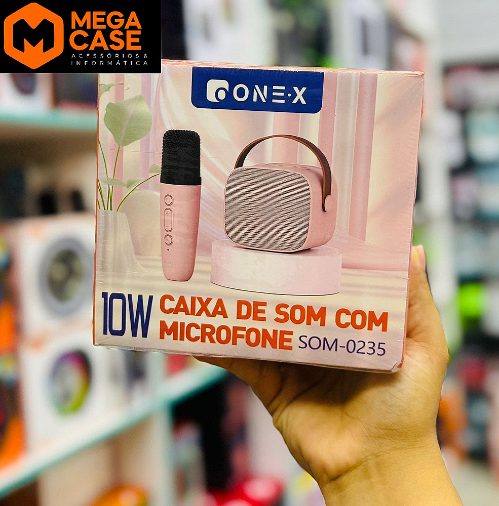 Caixa de Som com Microfone ONEX SOM-0235