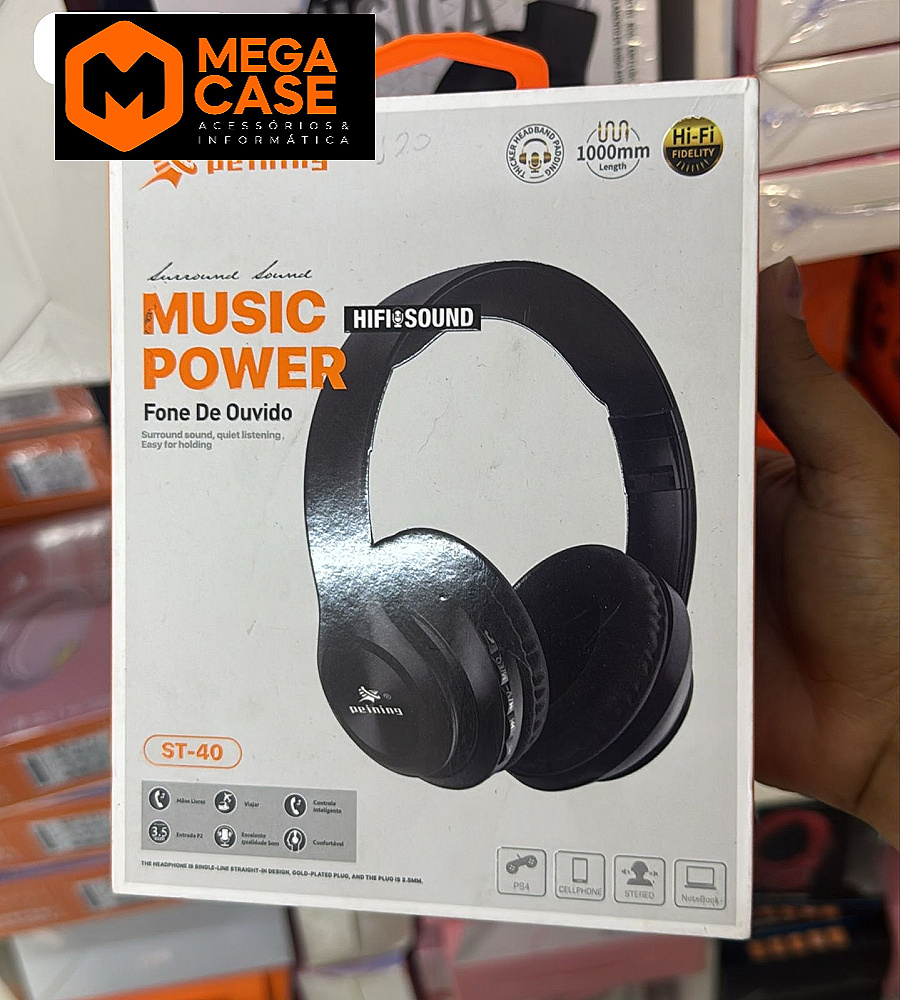 Fone de Ouvido Bluetooth PEINING ST-40