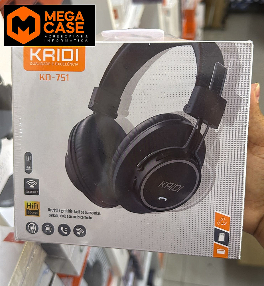 Fone de Ouvido Bluetooth KAIDI KD-751