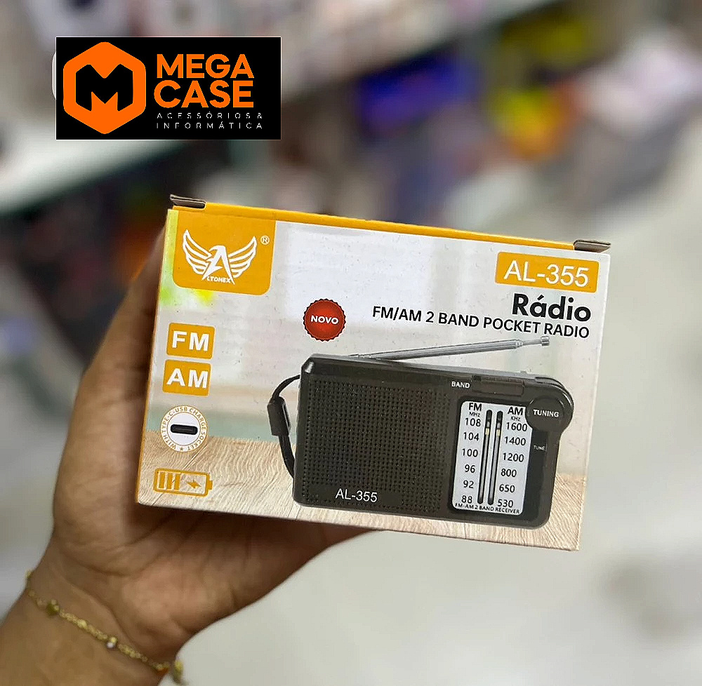 Rádio Portátil Atomer AL-355