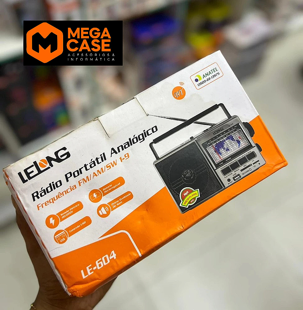 Rádio Portátil Lelong LE-604