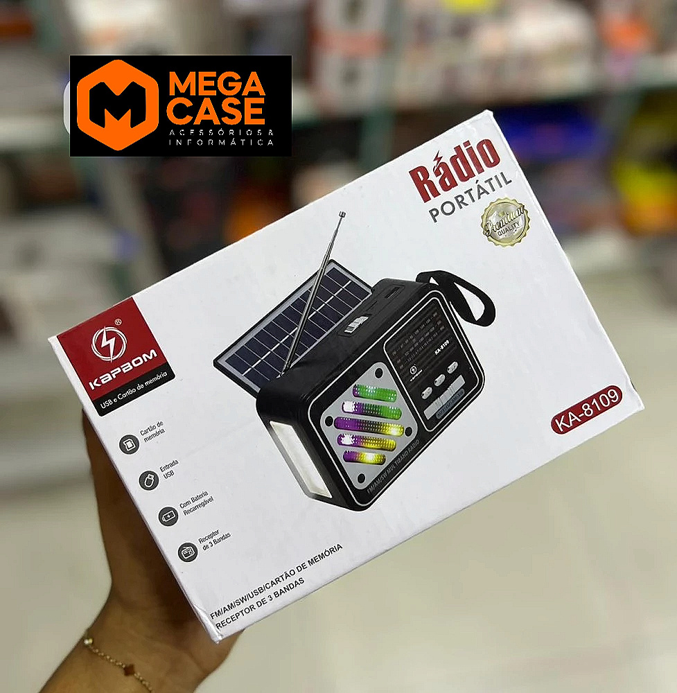 Rádio Portátil Kapbom KA-8109