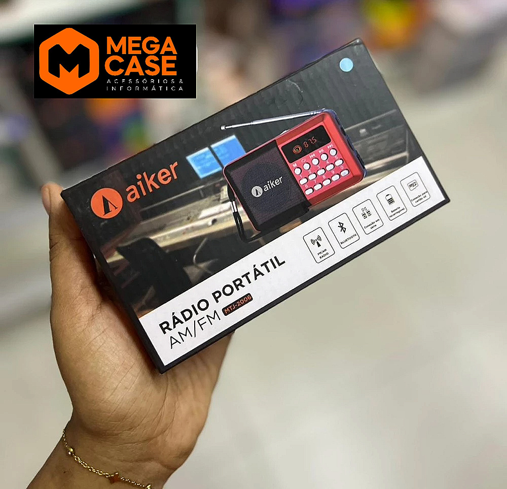 Rádio Portátil Aiker MTX-2006