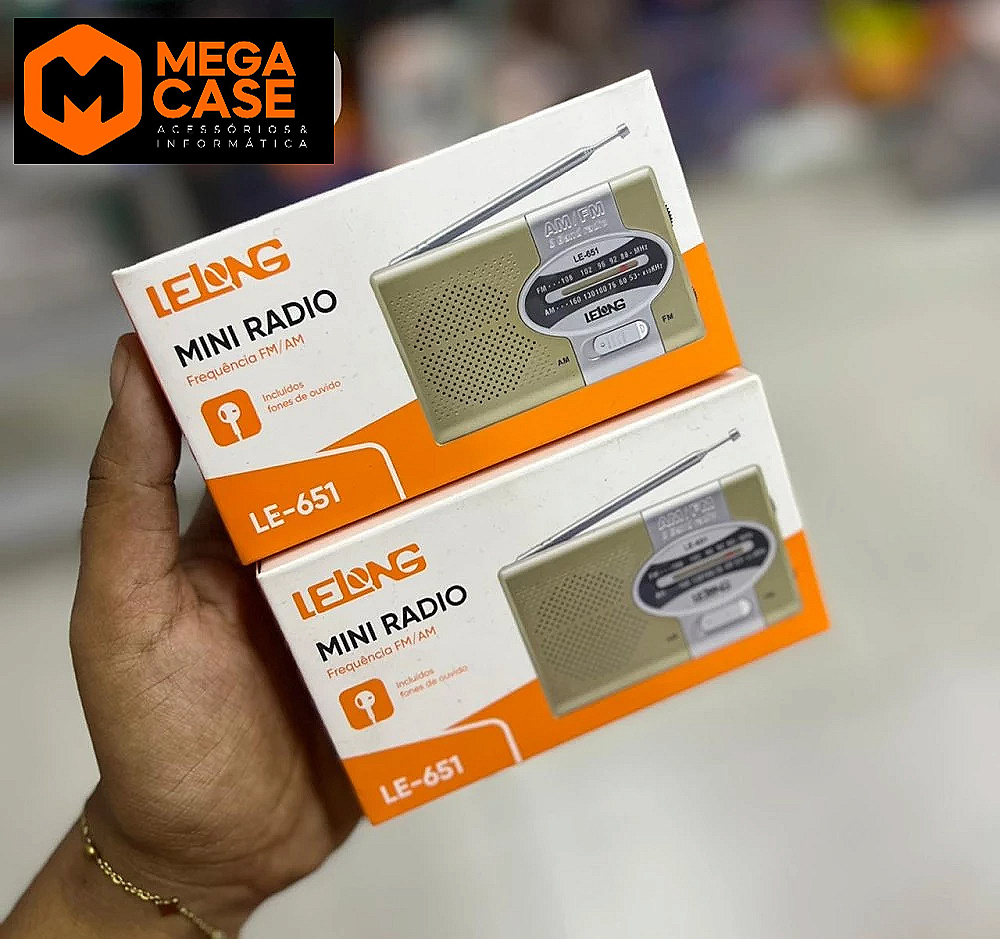 Mini Rádio Portátil Lelong LE-651
