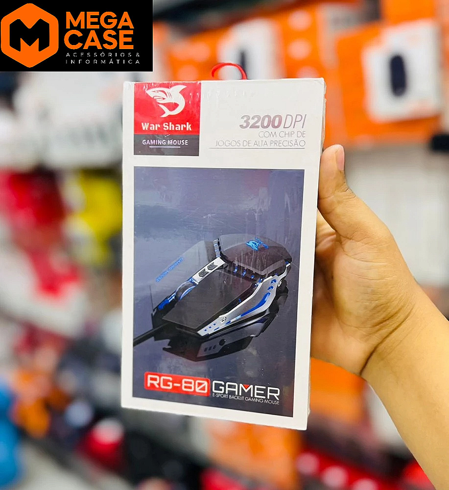 Mouse Gamer War Shark RG-80