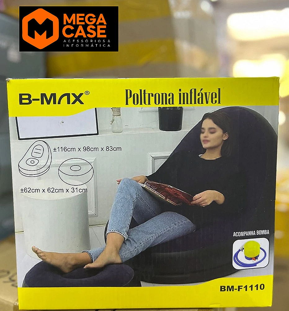 Poltrona Inflável com Bomba B-MAX BM-F1110