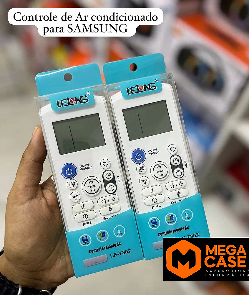 Controle Remoto Universal Ar Condicionado Samsung Lelong LE-7302