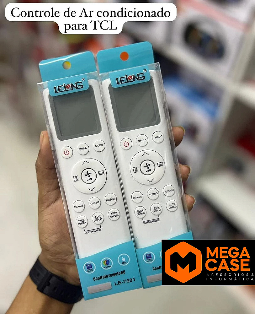 Controle Remoto Universal Ar Condicionado TCL Lelong LE-7301