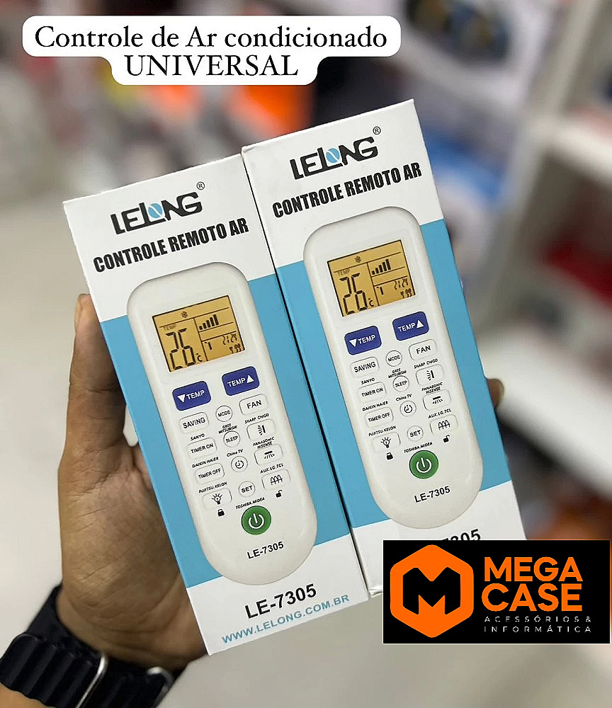 Controle Remoto Universal Ar Condicionado Lelong LE-7305