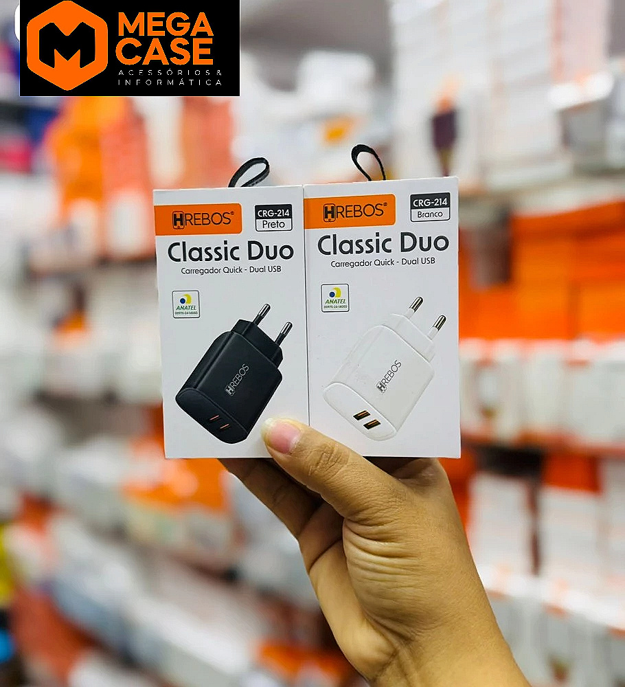 Carregador Classic Duo Hrebos CRG-214