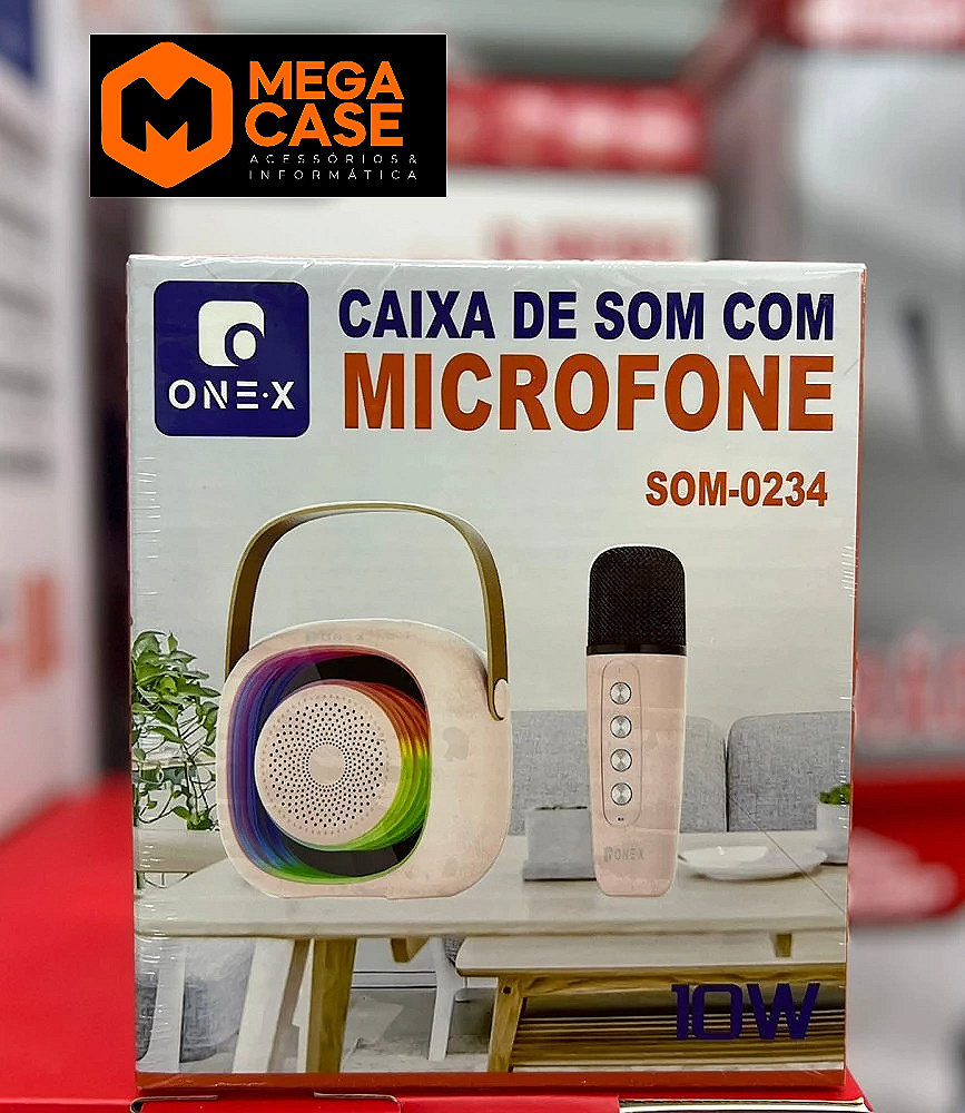 Caixa de Som com Microfone ONEX SOM-0234