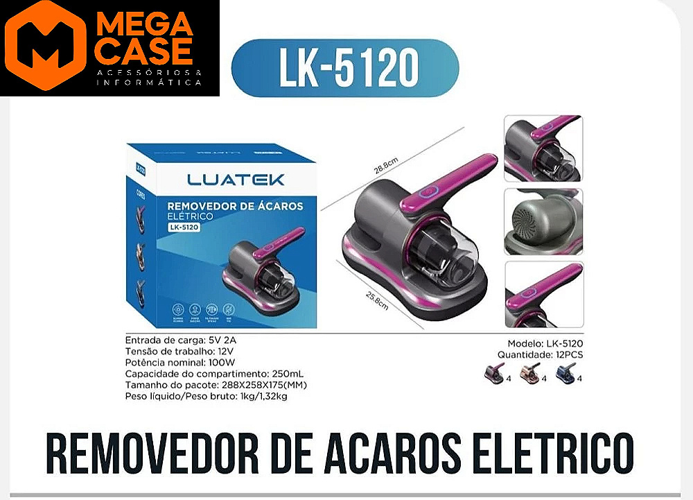 Removedor de Ácaros Elétrico Luatek LK-5120