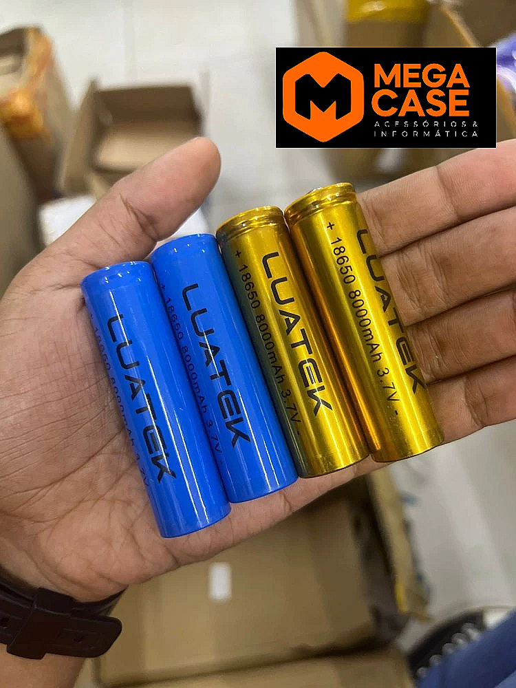 Bateria Recarregável Luatek 18650 8000mAh
