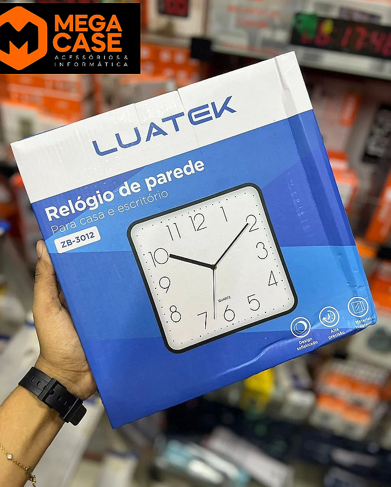 Relógio de Parede Luatek ZB-3012