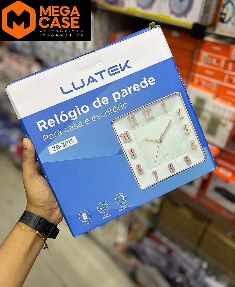 Relógio de Parede Luatek ZB-3015