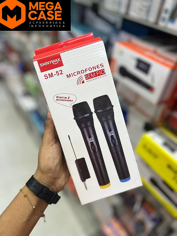 Microfone Sem Fio ShinyMax SM-52