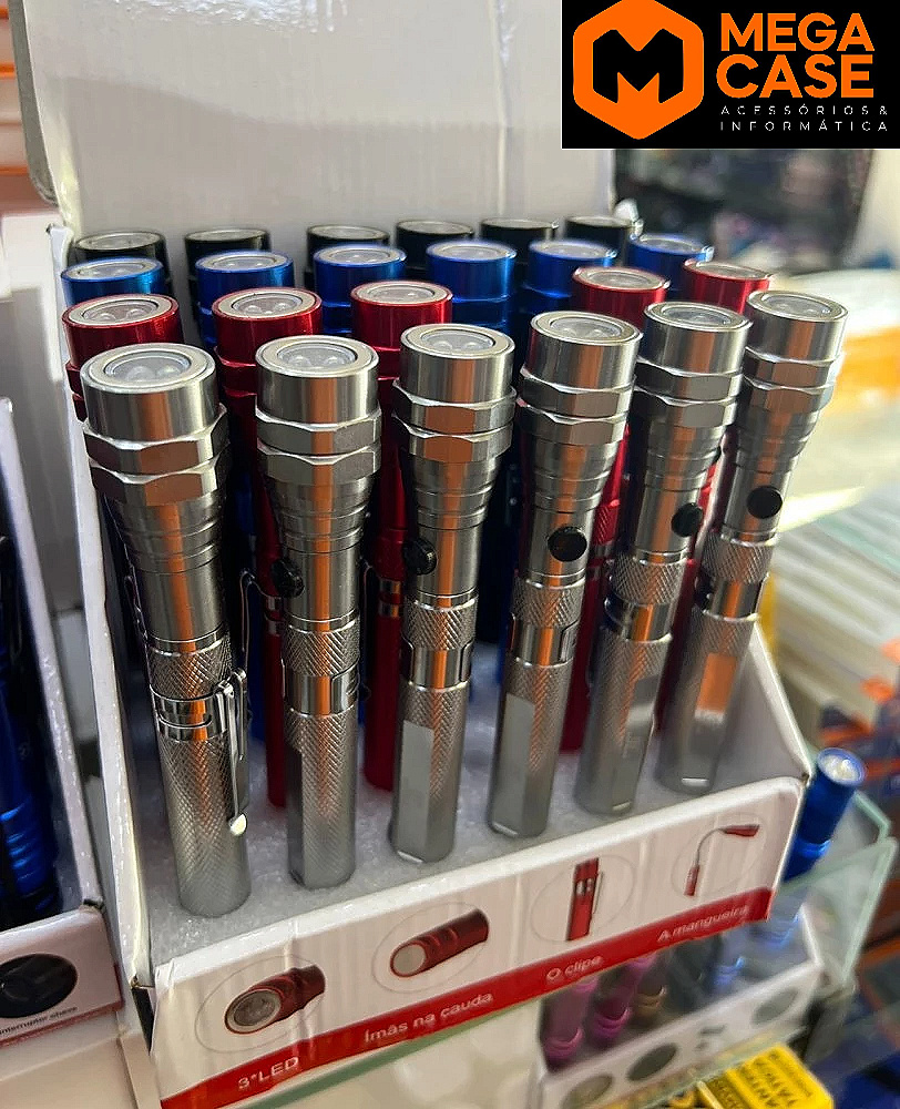 Lanterna de Alumínio 3 LED 01und