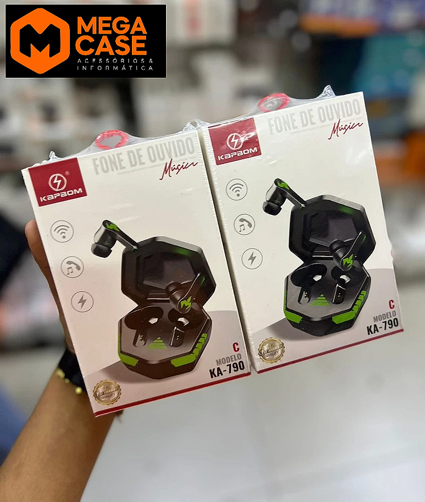 Fone Bluetooth Gamer Kapbom KA-790