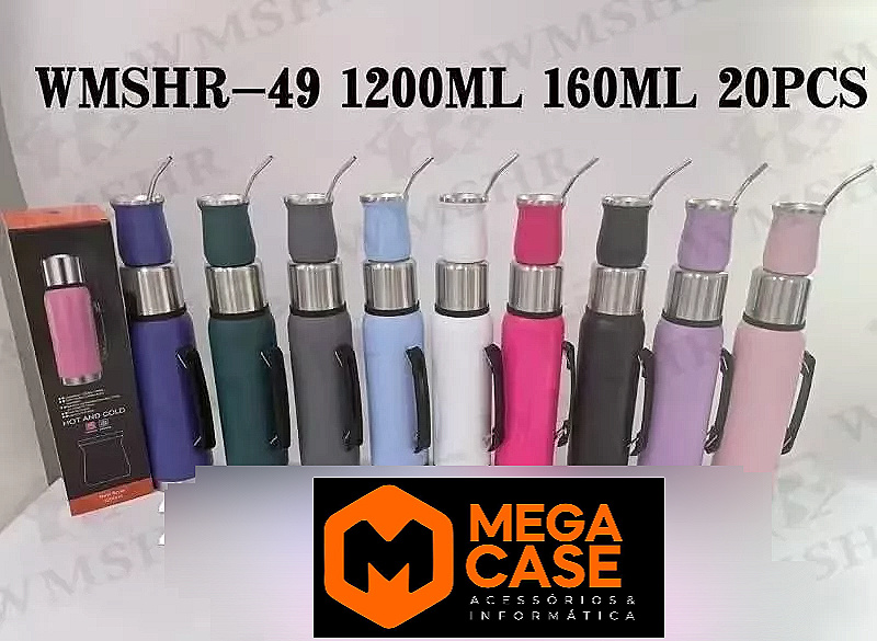 Garrafa térmica 1200ml + copo 160ml WMSHR-49