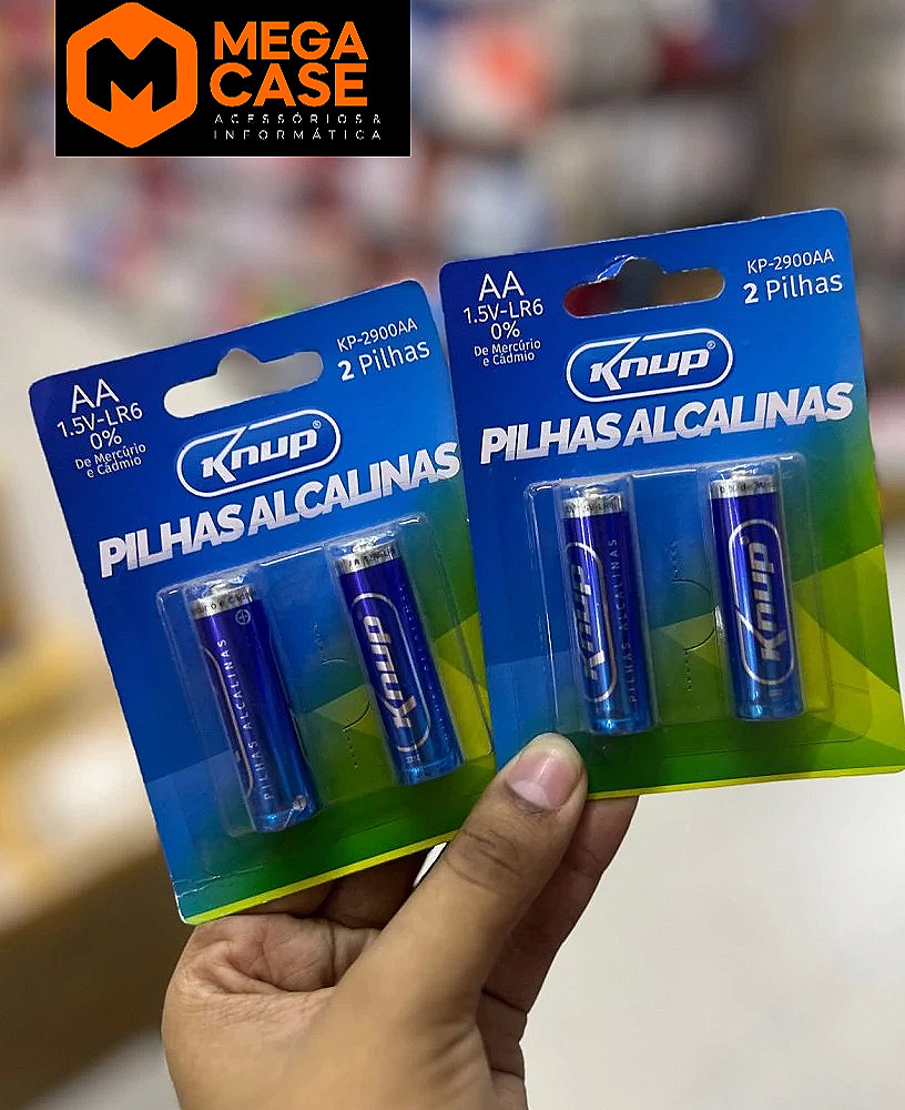 Pilha AA Alcalina Knup KP-2900AA (2 un.)