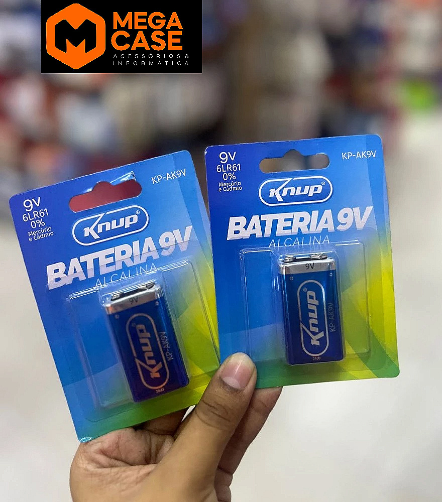 Bateria 9V Alcalina Knup KP-AK9V