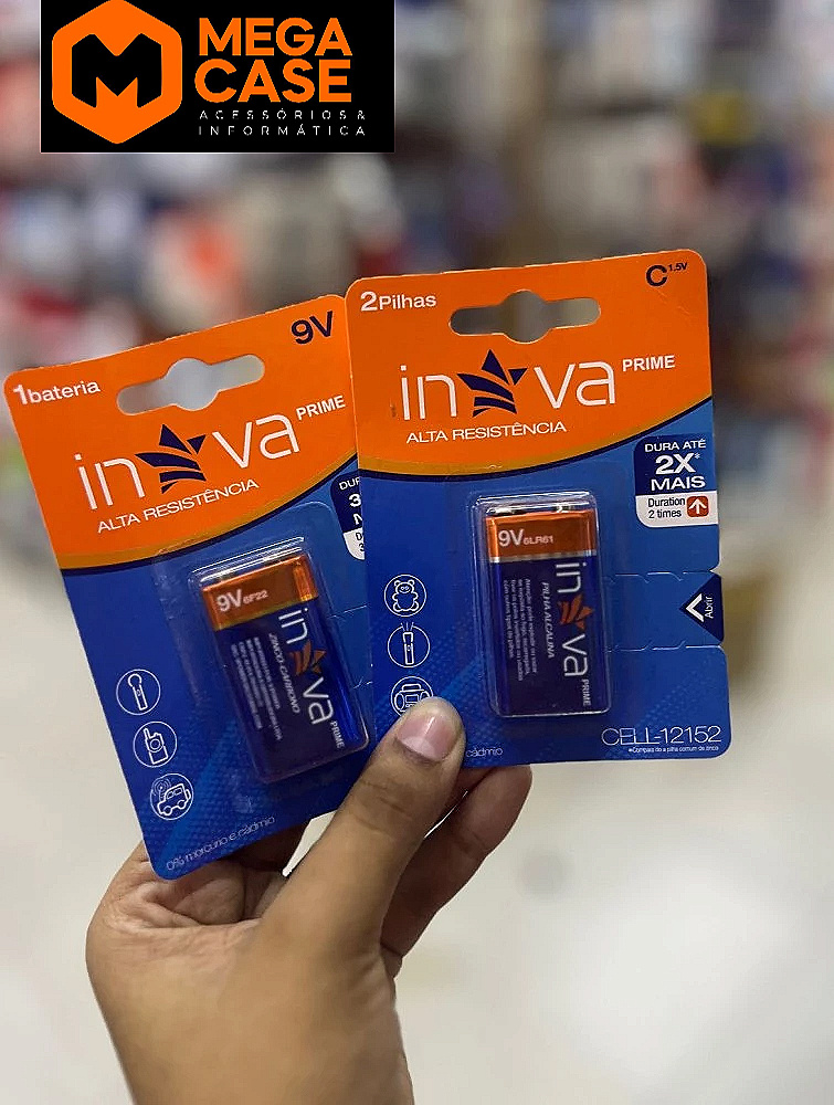 Bateria 9V Inova Prime CELL-12152
