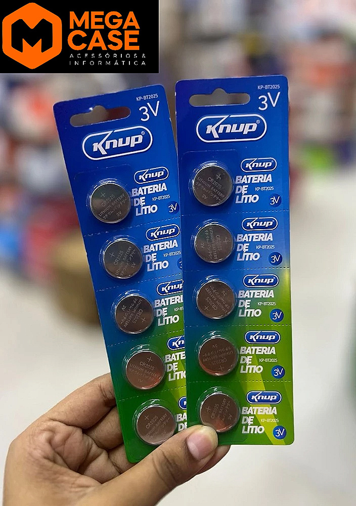 Bateria CR2025 3V Knup KP-BT2025 (cartela)